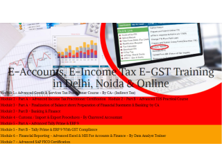 Accounting Course in Delhi [GST Update 2024] by SLA Accounting Institute, Finance for 100% Job in HDFC Bank.